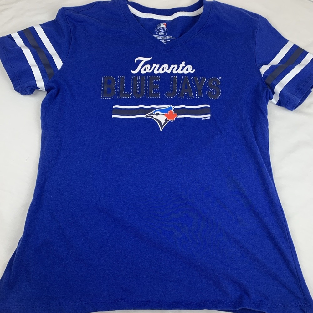NBL Toronto Blue Jays Women's Large Blue Embellished